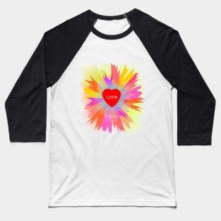 Love Colors Design Baseball T-Shirt